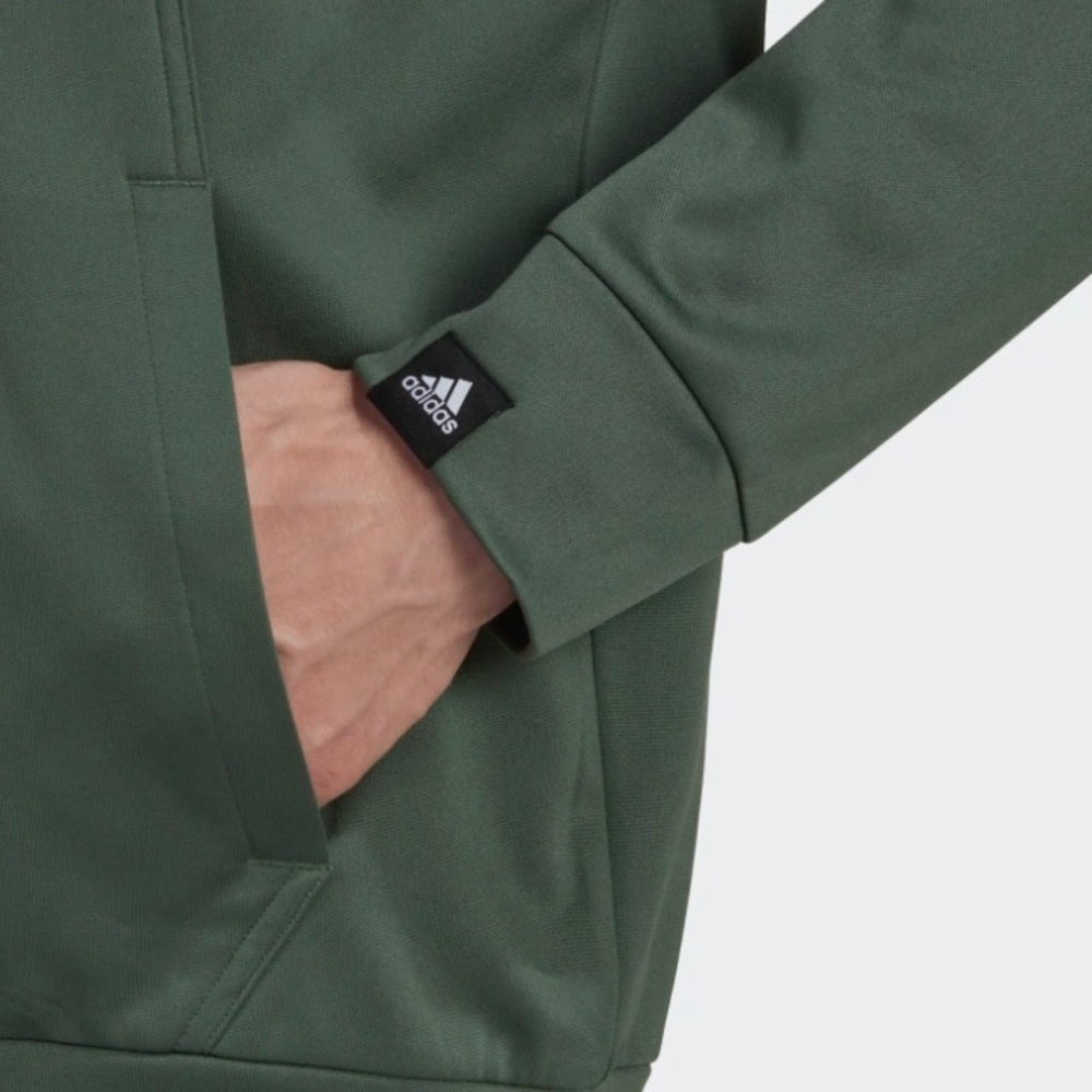 Adidas AEROREADY GAME AND GO SMALL LOGO HALF-ZIP TOP Size M - Picture 6 of 6
